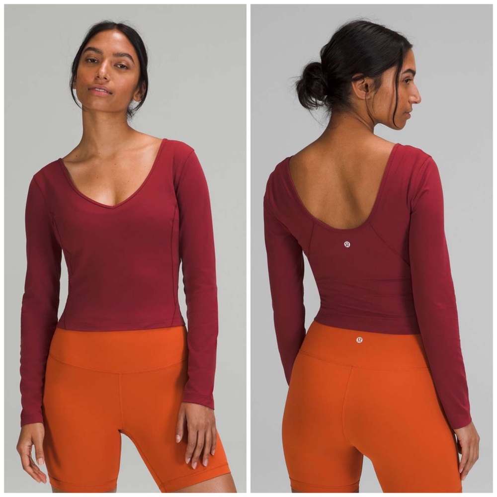 NWT Lululemon Align Long Sleeve Shirt Mulled Wine size 6 MLWI